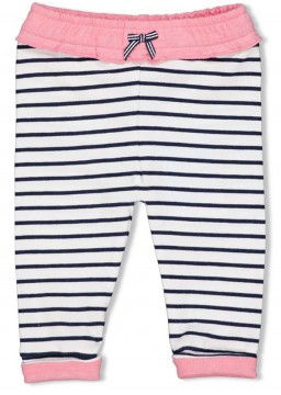 Lange Jersey Hose Blau/weiß geringelt für Mädchen von FEETJE Seaside Kisses 1616