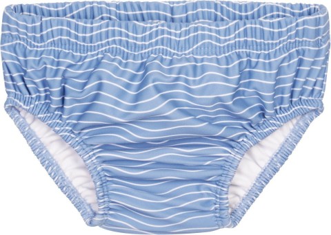 Windelbadehose + Kordelzug zur Weitenregulierung *Krabbe auf Blau * UPF 50+ v. PLAYSHOES 461290