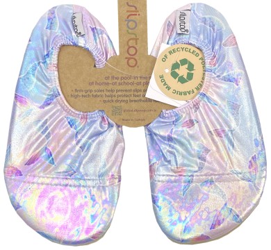 Slip Stop - Badeschuhe /Barfußschuhe /Allroundschuhe für Kids *Venice* Meerjungfrau Glitter