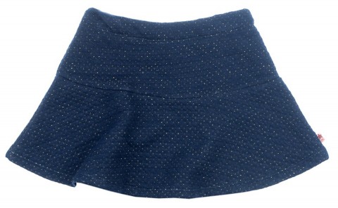 Sweatrock in Navy Blau mit goldenen Glitzerpunkten verstell. Bund von JUBEL 0164