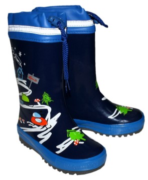 Gummistiefel aus Naturgummi mit Warmfutter Space Racer von MAXIMO 63203-783300