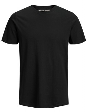 Basic Shirt Kurzarm Rundhals Ausschnitt, 100% BIO BW in Schwarz von JACK &amp; JONES 12158433