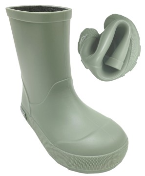 Super leichte & flexible Barfußgummistiefel von IGOR aus Spanien in Verde / Green