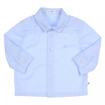 Schlicht schickes Hellblaues Hemd aus reiner BW mit Kentkragen für Baby Boys von GYMP 361-1216