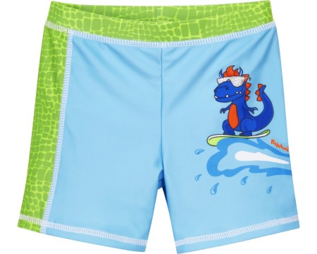 Badeshorts + Windeleinsatz mit Kordelzug *Surfender Drache* UPF 50+ v. PLAYSHOES 461305