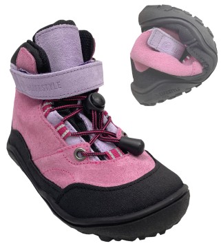 Halbhohe Barfußschuh / Waldkita Schuhe in Pink / Lavendel mit TEX Membran CAPRA von bLIFESTYLE