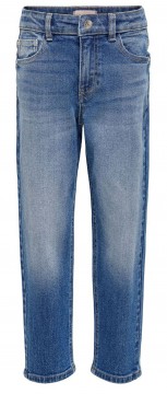 MOM Fitting Jeans in Medium Blue, High Waist, derbes Denim, für Girls von ONLY 15232782