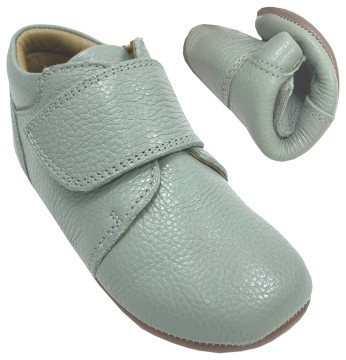 Lederschuhe mit Minimalsohle & breitem Klett von BUNDGAARD * TANNU * in MINT