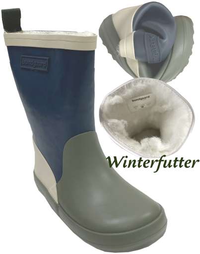 Bundgaard Barfuß Gummistiefel ASPEN - Naturkautschuk Mit Wollfutter