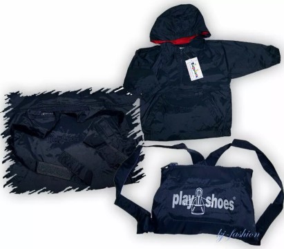Regenjacke in Marine von PLAYHOES klein & handlich verpackbar zum Rucksack Gr. 92 - 110 tragbar