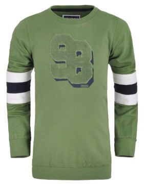 Cooles, leichtes Sweatshirt in Grün mit Zahlen Applikation mittig für Boys von LEGENDS22
