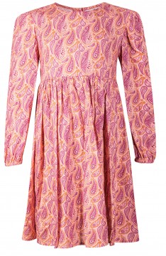 Schickes LA Kleid im Empire Stil in Dusty Rose mit Paisleymuster, aus Viskose v. HAPPY GIRLS 913183