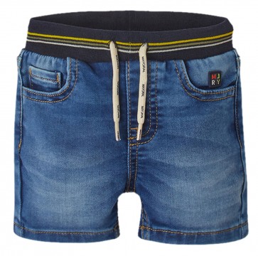 Super weiche kurze Schlupfjeans / Jeans Shorts aus Joggdenim in Medium Blue von MAYORAL 1222