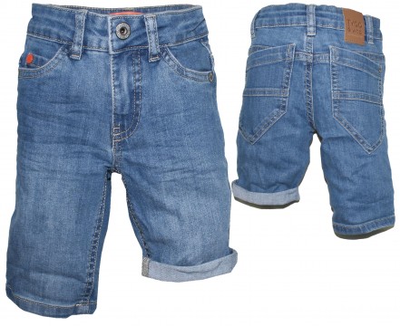 Lässige Jeans Shorts in hellem Blue Bleached für Boys von TYGO &amp; VITO Skinny Fit 6616-801
