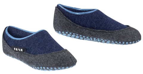 Cosyshoe, flache Slipperform in MARINE BLAU * Bequemer Hausschuh aus softer Merino Wolle von FALKE