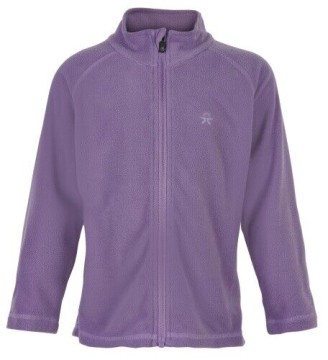 Leichte Fleecejacke mit Stehkragen aus Recyceltem PES in Flieder von COLOR KIDS 740575