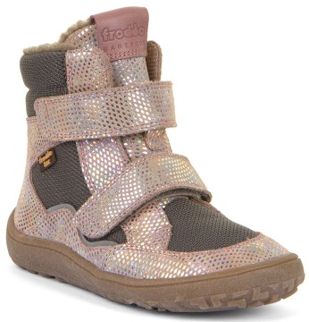 Winterschuhe / Barfußschuhe + Schurwoll Futter &amp; TEX Membran in Pink Shine v. FRODDO G3160233