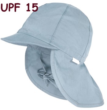 Basic Schirmmütze mit Nackenschutz zum binden UPF 15 in Matt Blau von MAXIMO 101000 fb28
