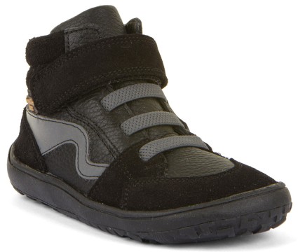 Halbhohe Barfußschuhe, Leder +TEX Mem. +Textil Inlay in Black FRODDO G3110265