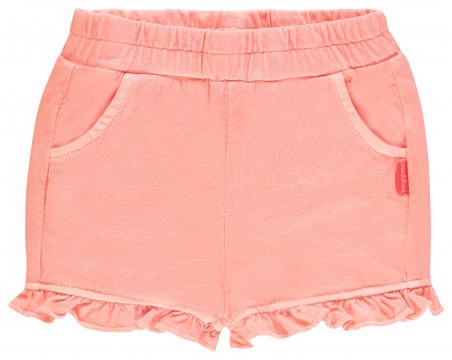 Süße Mädchen Shorts in Apricot mit Waschung und Volant Kante von NOPPIES 94381