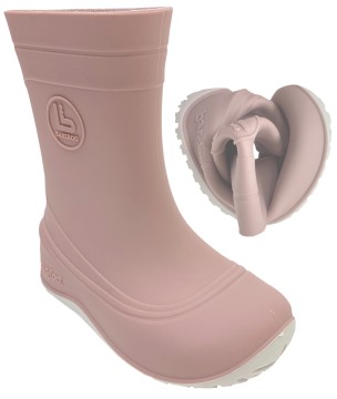 Ultra leichte Barfußgummistiefel aus Italien von BAREBOO/ Vertrieb Crave *MONSOON* in Altrosa