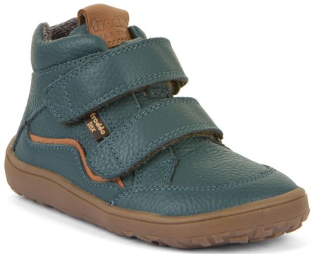 Halbhohe Barfußschuhe, Leder +TEX, Textil Inlay in Petrol Uni von FRODDO G3110264