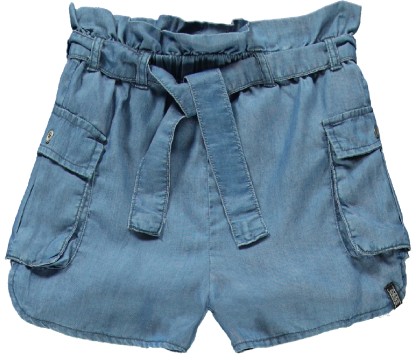 Luftig leichte Shorts / Hot Pants Paperbag Bund aus Tencel in Jeansblau von CARS JEANS 50527