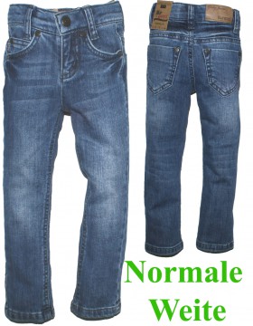 Basic Jeans Weite: NORMAL in Mittelblau mit Waschung Röhre von BLUE EFFECT 0121 Dana