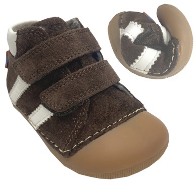 Knautschige Barfußschuhe aus Nubukleder + Merino Wollfutter AUSTIN von KOEL in Schokolade Braun