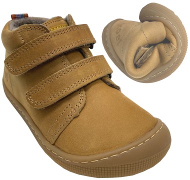 Halbschuhe / Barfußschuhe mit Wollfilz Futter DON Hydro MIEL / Currygelb von KOEL 07M002.233
