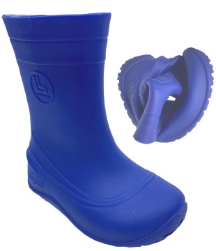 Ultra leichte Barfußgummistiefel aus Italien von BAREBOO/ Vertrieb Crave *MONSOON* in Kobaltblau