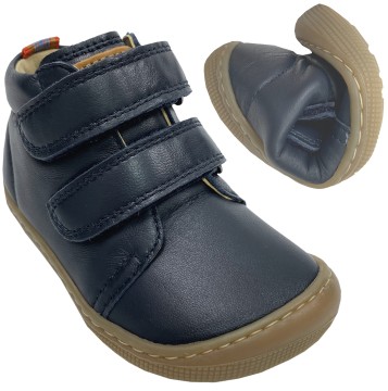 Mid Top Barfußschuhe Modell DON Nappa in Navy, weiches Glattleder von KOEL 07M002.101-100