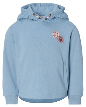 Schlichter Kapuzensweater / Hoodie in hellem Jeansblau für Girls von NOPPIES 2580211