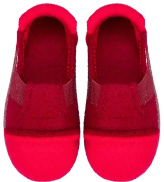 Schlupf - Hausschuhe aus Wolle, TPR Sohle von NANGA in Flieder / Dkl Pink Modell * Berg 2.0 *