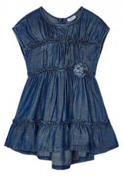 Luftig leichtes Sommerkleid in dunklem Denim Blue aus Tencel Faser von MAYORAL 3936