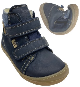 Winterstiefel / Barfußschuhe in NAVY mit Wollfutter+ TEX Membran Modell DEAN 2.0 von KOEL Barefoot