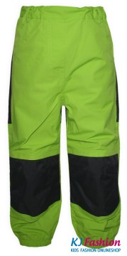 Outdoorhose / Regenhose in Neon Grün mit Textil Futter, verstärkte Knie & Gesäßpartie v. OUTBURST
