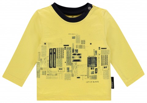 LA Shirt in hellem Gelb mit graphischem Muster von NOPPIES für Jungen 84747