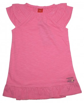 Locker leichtes Shirtkleid in Pink aus reiner BW Slub Garn von S.OLIVER Baby 5520