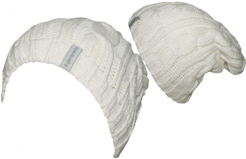 Grobstrickbeanie mit Zopfmuster und breitem Fleeceband innen ausgelegt Farbwahl von DÖLL