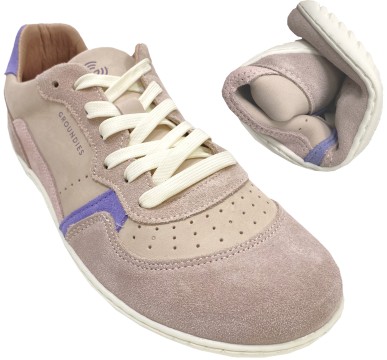 Retro Barfuß Sneaker von GROUNDIES Modell NOVA GO1 in Rose/ Orchid