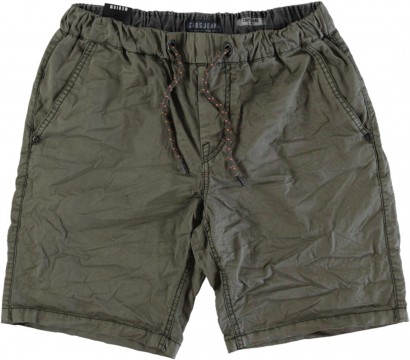 Leichte Twill Shorts / Bermuda mit Schlupfbund in Army Green / Khaki von CARS JEANS 3134319