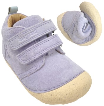 Knautschig weiche Lederschuhe / Barfußschuhe von BISGAARD * Carter * in Hell Violet / Flieder