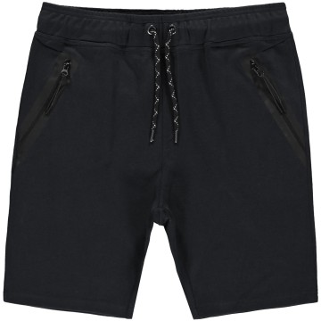 Schlichte, leichte Sweatshorts in Schwarz mit Kordelzug &amp; Zipp Taschen von CARS Jeans 3059501
