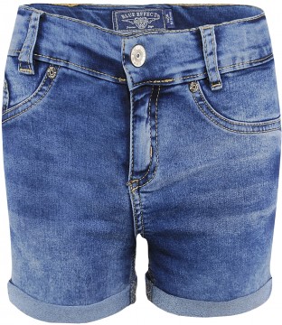 Super Stretch Hot Pants in Blue Medium Stoned Wash für Girls von BLUE EFFECT 3128 - 9719