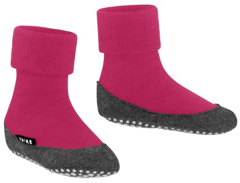 COSYSHOE - Warm haltender &amp; rutschsicherer Hausschuh aus Wolle von FALKE in PINK 8856