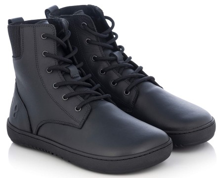 Winterschuhe / Barfußschuhe in Schwarz URBANEER 2.0 v. SHAPEN Nappaleder + Merinowollfutter