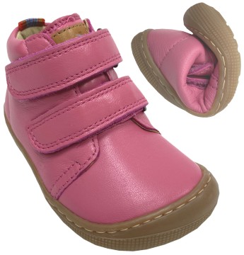 Schlichte Barfußschuhe /Halbschuhe DON G aus Nappaleder in PINK von KOEL 07M002.161