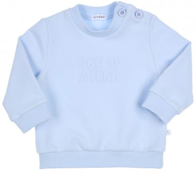Kuschelig weicher Sweater in zartem Babyblau &quot; One of a Kind&quot; für Baby Boys von GYMP 352-1619