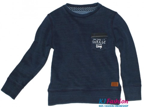Lässig cooler Sweater aus grob gewebter BW in Dark Blue Denim von CARS Jeans SOCKO